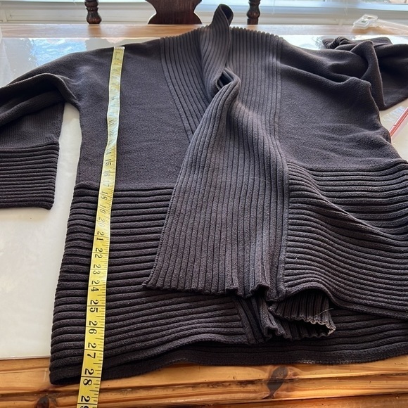 𝅺ABBIE Mags Open Front Cardigan Brown - Picture 8 of 8